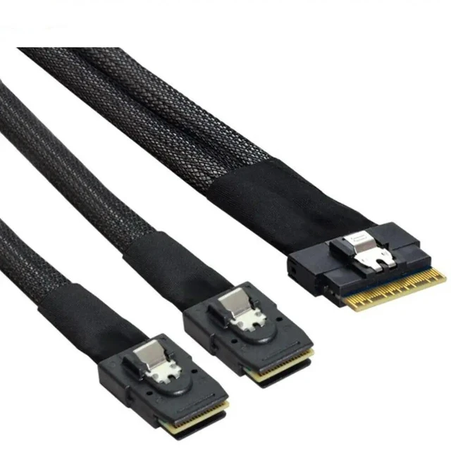 Main image of WRIARICH SLIM SAS SF-8654 8I to 4 Ports MINI SAS 8087 server connection Cable