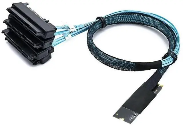 Main image of WRIARICH M. 2 Mkey SFF-8643 Contact To 4-port SAS SFF-8482 2-in-1 Server High-Speed Conversion Cable
