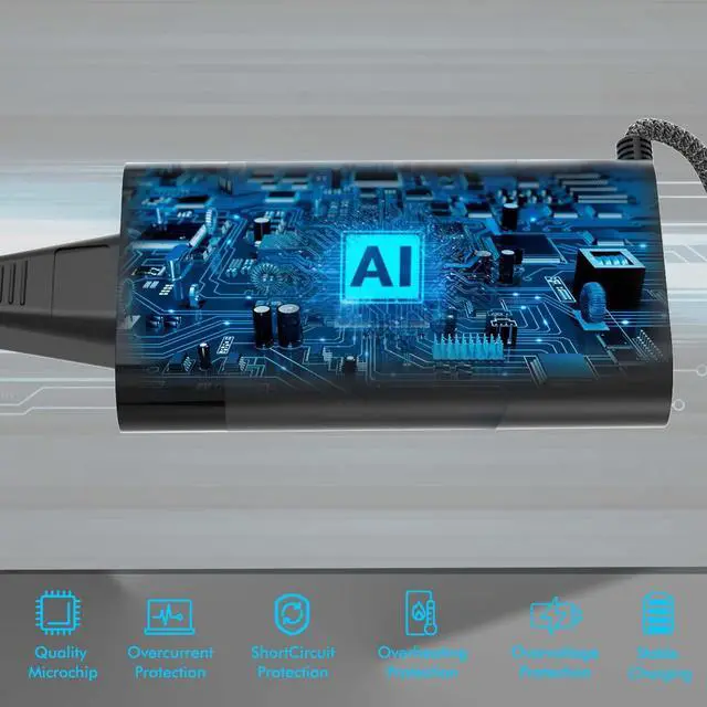 Alt view image 6 of 7 - WRIARICH 110W USB C AC Charger for HP M52950-001 M52946-003 M52946-001 TPN-CA24 TPN-DA24 HP Elite Dragonfly G3 ZBook Firefly 16 G9 G10 EliteBook 860 865 G9 G10 Laptop Power Adapter Supply Cord