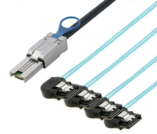 Main image of WRIARICH MINI SAS SFF-8088 to 4 Ports SATA 7P female connection cable Server