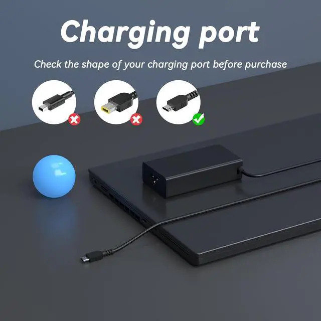 Alt view image 3 of 7 - WRIARICH Slim 140W USB C AC Adapter Compatible with MSI Summit E16 AI Studio A1V A1VFTG Pro 16 AI A2HV Prestige 14 16 AI Studio G1V B1U B1V 2-in-1 Laptop Charger