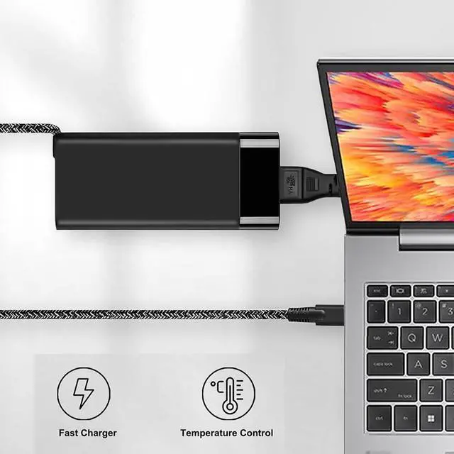 Alt view image 2 of 4 - WRIARICH 110W 100W USB C Charger Compatible with HP ZBook 8 G1a G1i 14 16 OmniBook 7 14-fr0017nr 16-ay0087nr 16-ay0500nr OmniBook 7 flip 16'' X 17'' Next Gen PC Power Supply TPN-LA31 USB C AC Adapter