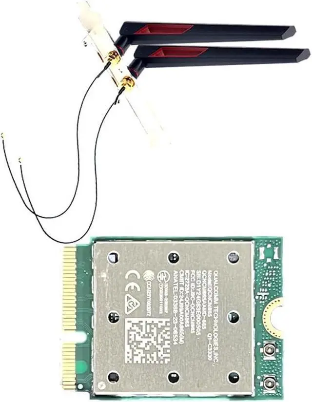Alt view image 3 of 7 - WRIARICH Tri Band WiFi7 QCNCM865 Bluetooth 5.4 Wireless WiFi Card Bluetooth 5.4 Wireless Wi-Fi for Win11