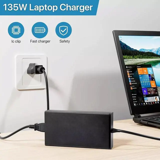 Alt view image 5 of 5 - WRIARICH 135W 19V 7.1A Charger for Acer Nitro V 15 ANV15-51 ANV15-51-75HE Laptop PA-1130-16Power Supply Adapter Cord