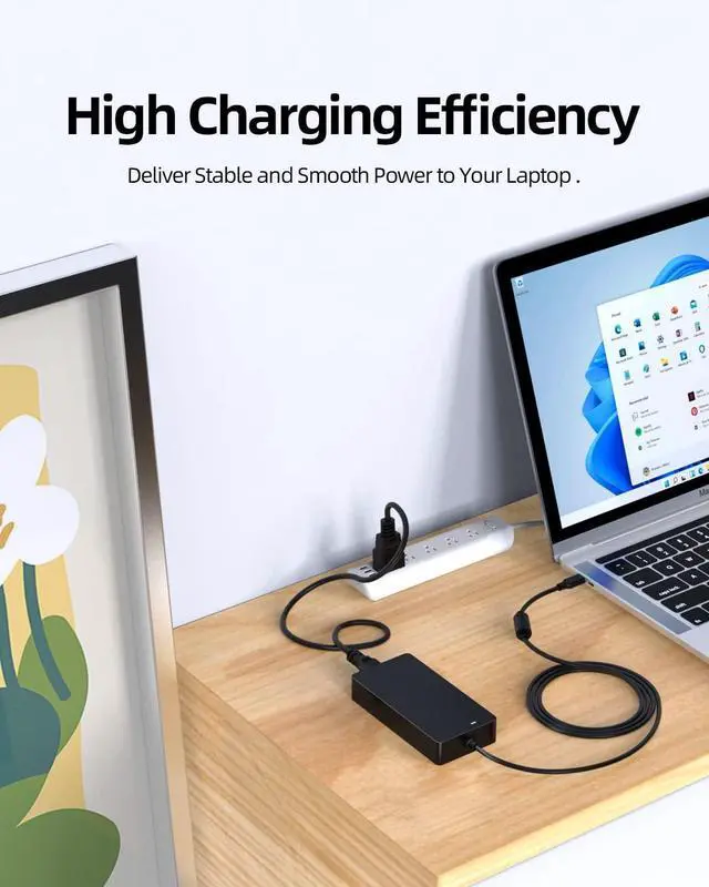 Alt view image 7 of 7 - WRIARICH 130W USB C Charger Fit for Dell Latitude 5421 5521 P137G003 P137G004 P104F003 P104F004 Laptop Type Power Supply Adapter Cord
