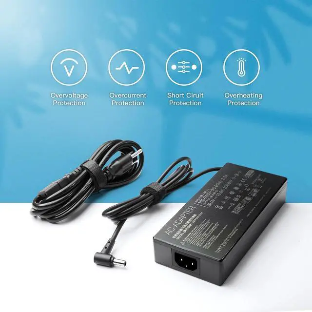 Alt view image 5 of 6 - WRIARICH 200W Charger for Asus Rog Zephyrus G15 GA503 GA503QM GA503QR GA503QS GA503RM ASUS TUF A15 F15 F17 Gaming Laptop ADP-200JB D Power AC Adapter Supply Cord