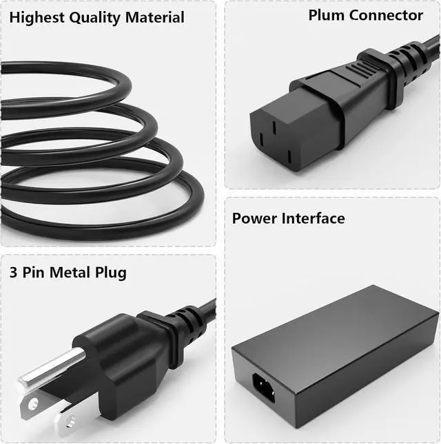 Alt view image 3 of 5 - 240W Laptop Charger Compatible with Asus Zephyrus G14 G15 M16(2020-2023) GA401 GA402 GA503 GU603 TUF Gaming F17 F15 A17 A15 FA506 FA507 FX507 FX505 FX506 FA706 FX706 FX707 A20-240P1A Power Adapter
