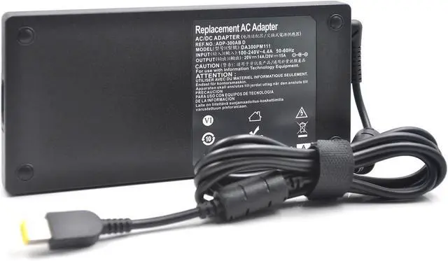 Alt view image 5 of 7 - WRIARICH 300W 20V 15A AC Adapter Laptop Charger for Lenovo Legion Por 5 5i 7 7i ThinkPad R9000P R9000K Y9000K Y9000X R7000P 9000P 9000K Lenovo 300W Power Adapter ADL300SDC3A with Power Cord