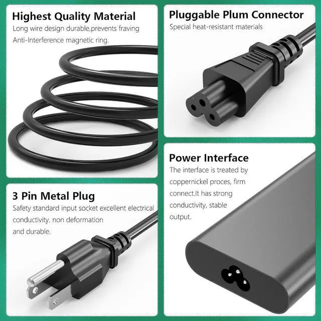 Alt view image 4 of 6 - WRIARICH 180W GaN AC Charger Compatible with Dell Precision 7510 7520 7530 7540 7550 7680 7670 7770 7780 G7 15 17 7588 7590 7790 G5 15 5515 5587 5590 G3 15 3579 17 3779 Laptop Power Supply Adapter