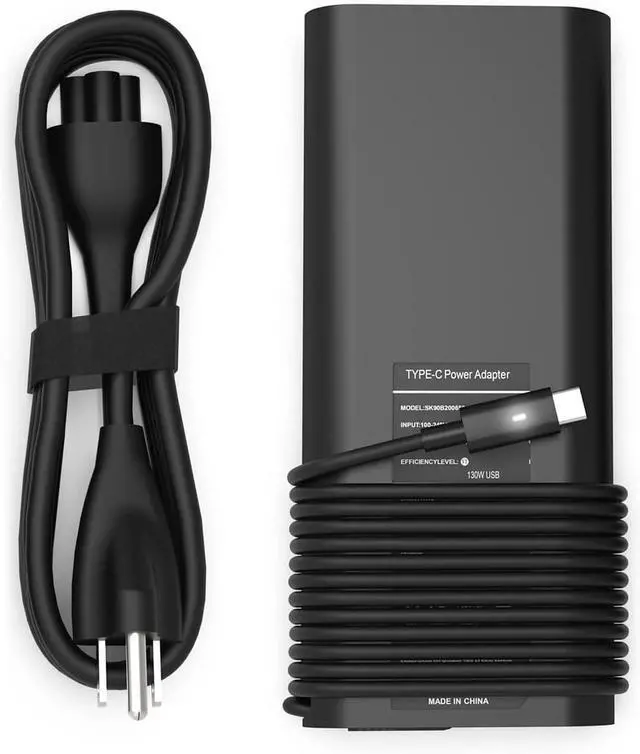 Main image of 130W USB C Type C Adapter Laptop Charger Compatible with Dell XPS 15 2in1 9575 Precision 5530 2in1 5550 5750 3560 3550 3551 Latitude 7410 7310 7210 9410 9510 9575 5420 5520 5510 Power Supply Cord
