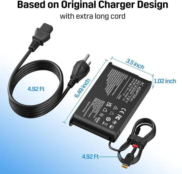 Alt view image 5 of 7 - 230W Laptop Charger Compatible with Lenovo Legion 5 7 5P C7 S7 Y740 Y730 Y545 Y540 Y900 Y910 Y920 Y7000, Compatible with Thinkpad P1 P16 P72, ADL230NLC3A ADL230SCC3A ADL230NDC3A 02DL144 Power Adapter