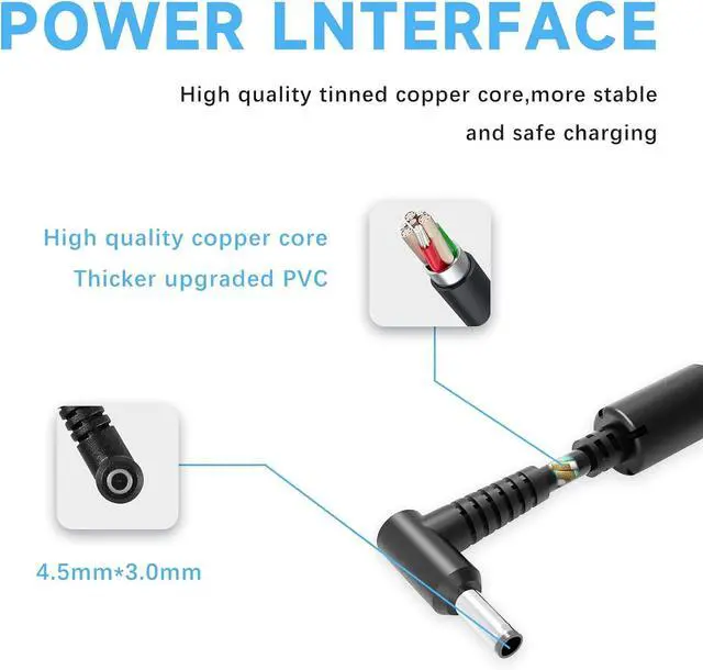 Alt view image 4 of 7 - WRIARICH 230W Charger Compatible with HP Omen 15 16 OMEN Transcend,Victus 16 by Gaming Laptop ZBook Fury 16 G8 G9 G10 11.8A AC Adapter
