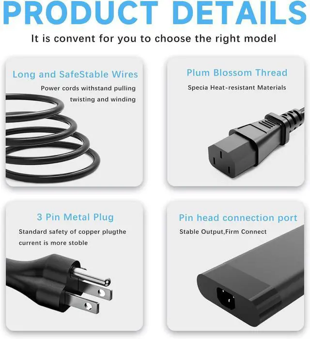 Alt view image 5 of 7 - WRIARICH 230W Charger Compatible with HP Omen 15 16 OMEN Transcend,Victus 16 by Gaming Laptop ZBook Fury 16 G8 G9 G10 11.8A AC Adapter