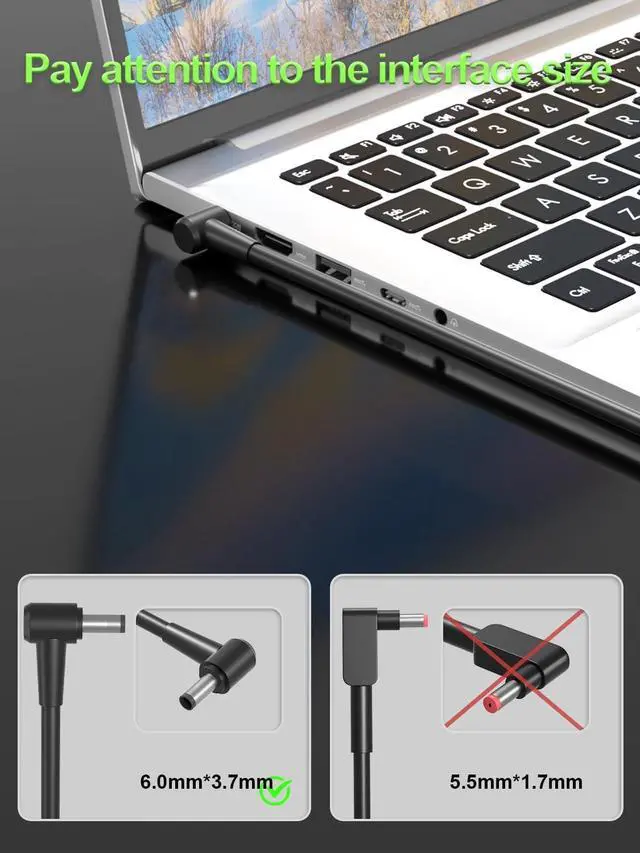 Alt view image 2 of 7 - WRIARICH 230W Charger Compatible with ASUS ROG Zephyrus M15 S M GU502 GM501 GX502 GX701 GX531 GX501 GU501 Strix Scar II III 17 15 G17 G15 G GL704 GL504 G732 G512 ProArt15 17 Laptop