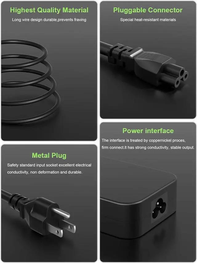 Alt view image 6 of 7 - WRIARICH 230W Charger Compatible with ASUS ROG Zephyrus M15 S M GU502 GM501 GX502 GX701 GX531 GX501 GU501 Strix Scar II III 17 15 G17 G15 G GL704 GL504 G732 G512 ProArt15 17 Laptop