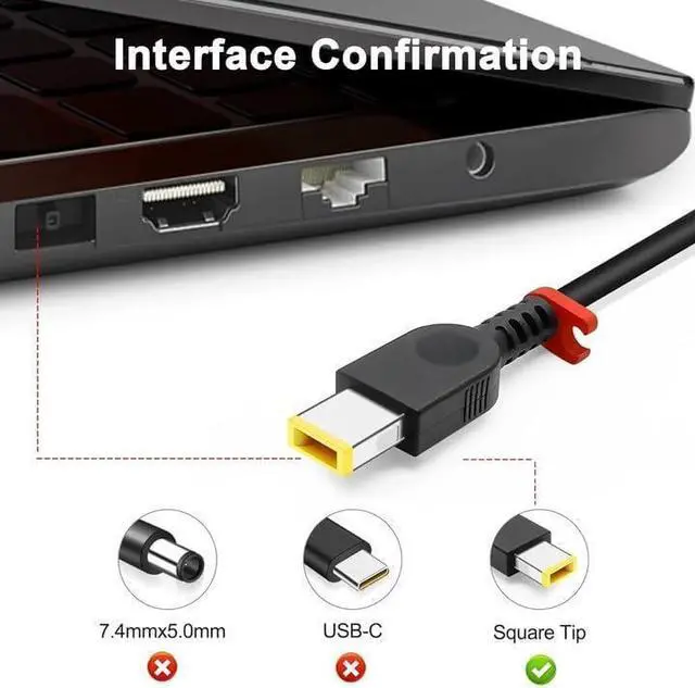 Alt view image 2 of 6 - WRIARICH 230W Laptop Charger Compatible with Lenovo Legion 5 7 5P C7 S7 Y540 Y545 Y740 Y730 Y900 Y910 Y920 Y7000 4X20E75111 GX20L29347 ADL230NDC3A ThinkPad P1 P73 Laptop Power Adapter Supply
