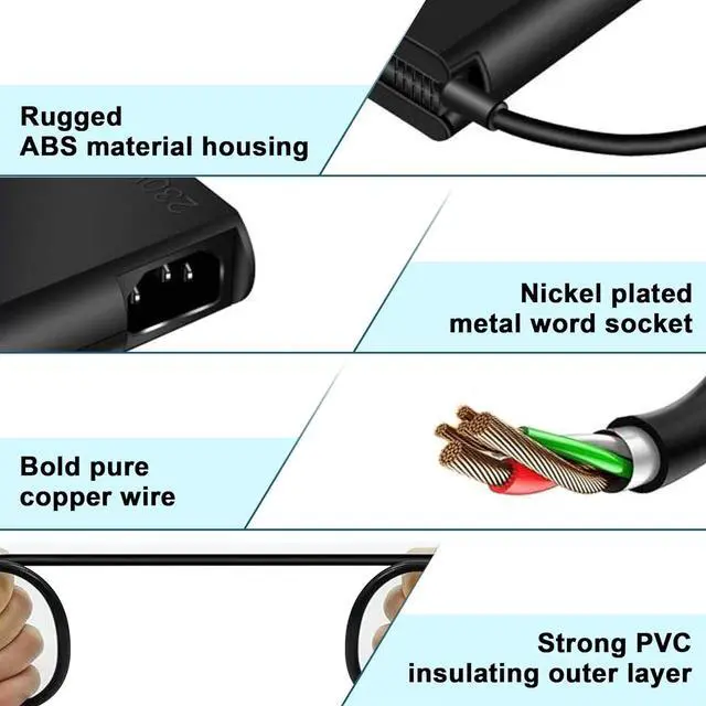 Alt view image 4 of 6 - WRIARICH 230W Laptop Charger Compatible with Lenovo Legion 5 7 5P C7 S7 Y540 Y545 Y740 Y730 Y900 Y910 Y920 Y7000 4X20E75111 GX20L29347 ADL230NDC3A ThinkPad P1 P73 Laptop Power Adapter Supply