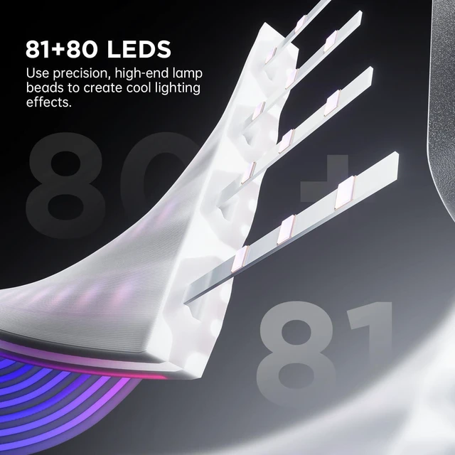 Alt view image 5 of 6 - WRIARICH 24 Pin ATX Addressable RGB Cable Cover Kit for Motherboard and GPU Aurora-CO-BL