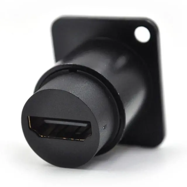 Alt view image 6 of 7 - WRIARICH 5PCS HDMI 2.0 Panel Mount Adapter 4K@60Hz HDMI 2.0 Panel Threaded Fixed Mount Coupler Female to Female for TV Monitor Projector with Weatherproof Dust Cap