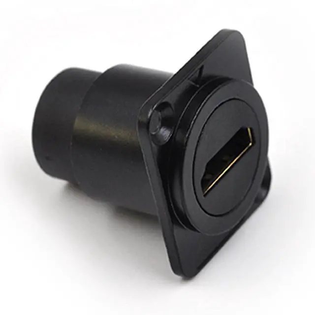 Alt view image 7 of 7 - WRIARICH 5PCS HDMI 2.0 Panel Mount Adapter 4K@60Hz HDMI 2.0 Panel Threaded Fixed Mount Coupler Female to Female for TV Monitor Projector with Weatherproof Dust Cap