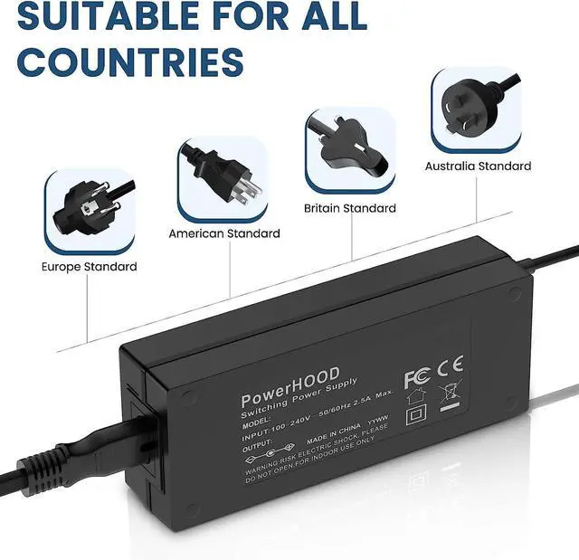 Alt view image 4 of 5 - WRIARICH 19V AC Adapter Compatible with MINISFORUM MS-01 Mini Workstation Intel Core i9-13900H Mini PC SOY-1900947-454 19VDC DC19V 19volt 19.0 Volts Replacement Power Supply Cord Charger Cable PSU
