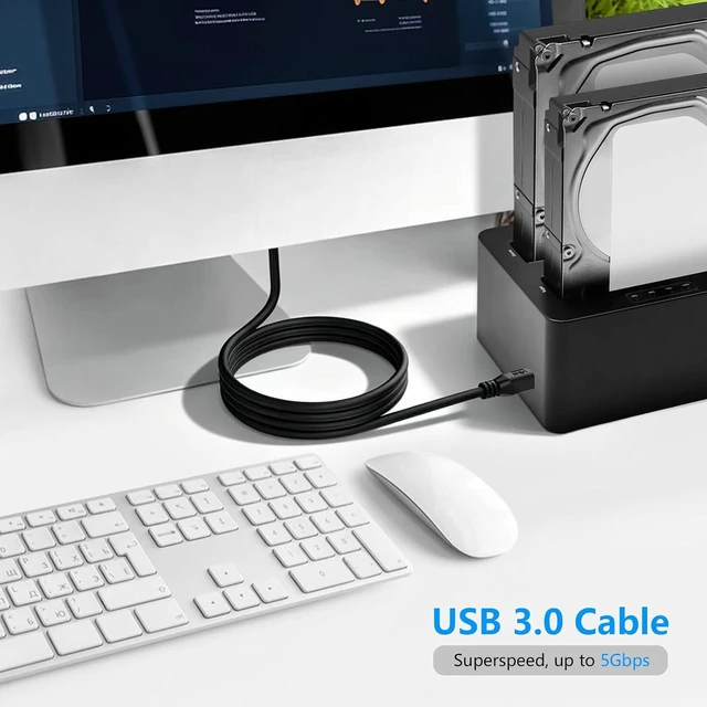 Alt view image 6 of 7 - WRIARICH USB 3.0 Cable A Male to B Male 6Ft Superspeed USB 3.0 A-B/A Male to B Male Cable - for Scanner Printers Desktop External Hard Drivers and More(6Ft/2M)
