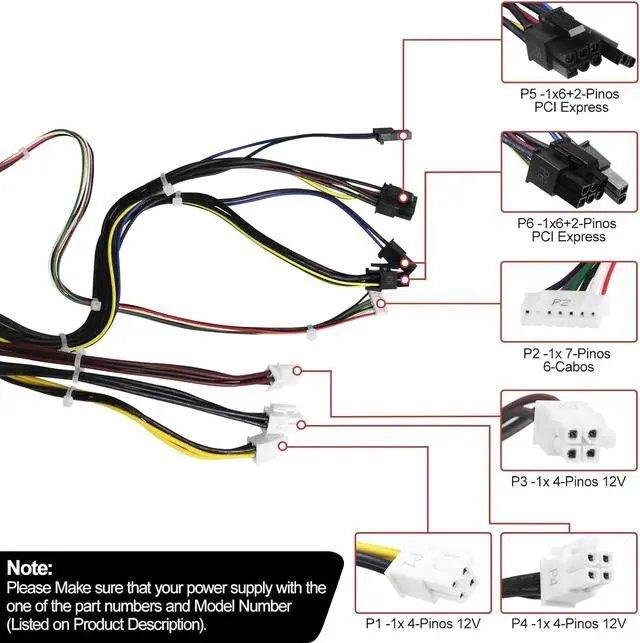 Alt view image 4 of 6 - LXun Upgrade L36049-003 DPS-650AB-30A 650W Switching Power Supply Compatible with HP Z2 G4 Z1 G5 800 G3 G4 G5 TE01 TG01 Replacement Parts L36048-003 L57253-003 DPS-650AB-30 A Workstation Power Supply