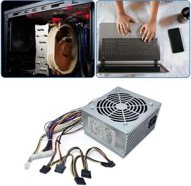 Alt view image 2 of 7 - WRIARICH Computer Power Supply 200W/250W/300W/350W Optional Comprehensive Protections Metal Heatsink Case Metal Power Supply