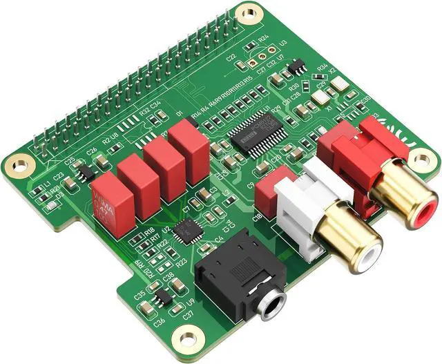 Main image of WRIARICH HiFi DAC HAT for Raspberry Pi 5/4/3B+/Zero | PCM5122 384kHz/32bit DAC Audio Card Expansion Board | Dual Oscillators & DOP | RCA/3.5mm Output 112dB SNR