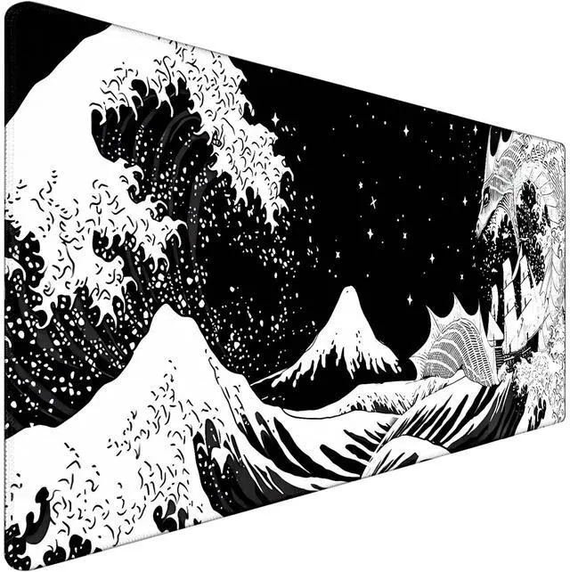 Main image of WRIARICH Extra Large Mouse Pad, Gaming Mouse Pad, Waterproof Extra Large Mousepad with Stitched Edges, Non-Slip Base Keyboard Pad for Gamer, Office & Home, 31.5 x 15.8, Dragon