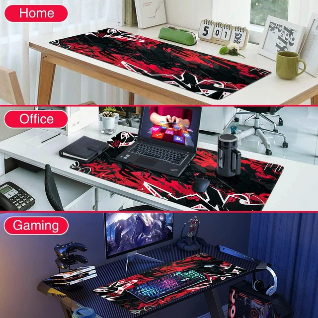 Alt view image 7 of 7 - WRIARICH Pad 31.5x15.8inch Extended XXL Large Mouse Pad Big Computer Keyboard Mouse Mat Desk Pad with Non-Slip & Rubber Base & Stitched Edge