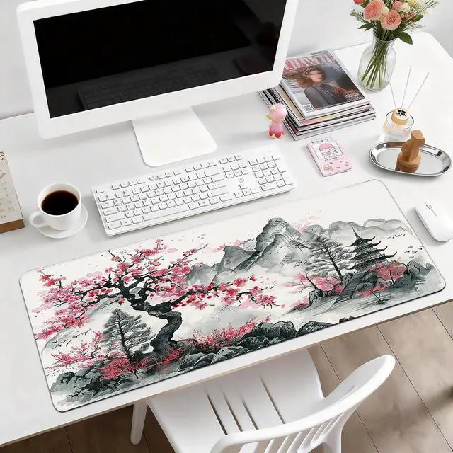 Alt view image 5 of 6 - WRIARICH Gaming Mouse Pad, Desk Mat for Keyboard and Mouse, Large Mouse Pad for Desk, Computer Mousepad
