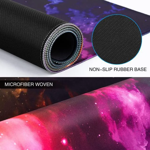 Alt view image 3 of 7 - WRIARICH Gaming Mouse Pad, 31.5x15.7in Large Mouse Pads for Desk Keyboard Pad