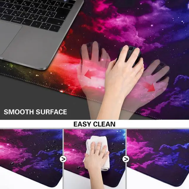 Alt view image 4 of 7 - WRIARICH Gaming Mouse Pad, 31.5x15.7in Large Mouse Pads for Desk Keyboard Pad