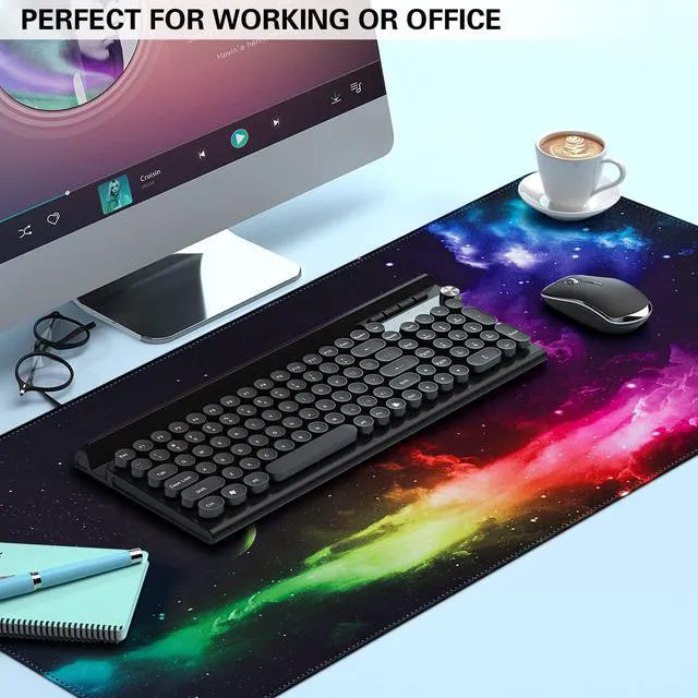 Alt view image 7 of 7 - WRIARICH Gaming Mouse Pad, 31.5x15.7in Large Mouse Pads for Desk Keyboard Pad