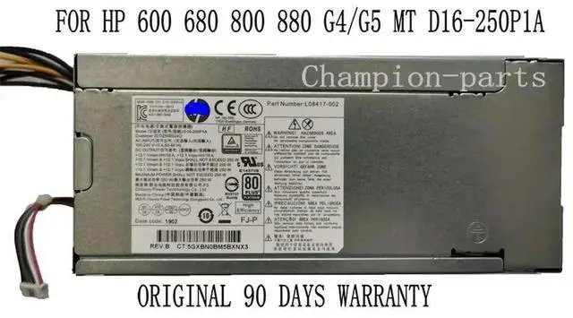 Main image of WRIARICH For ProDesk 400 600 800 G3 G4 Power Supply 250W D16-250P1A PCH022 L08417-002 FULLY Tested 90 DAYS WARRANTY