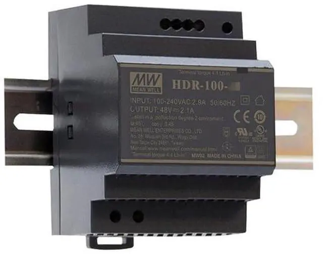 Main image of WRIARICH Mean Well HDR 100W 12V 7.5A Switching Power Supply AC Single Output DIN Rail HDR-100-12N Ultra Slim Step Shape Power Supply Driver Transformer