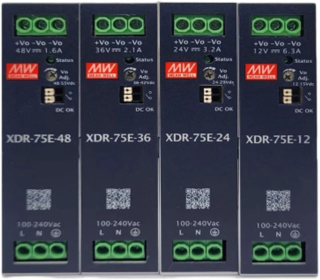 Alt view image 3 of 5 - WRIARICH Mean Well XDR-E Power Supply Converter, XDR-75E-24 3.2A Switching Power Supply