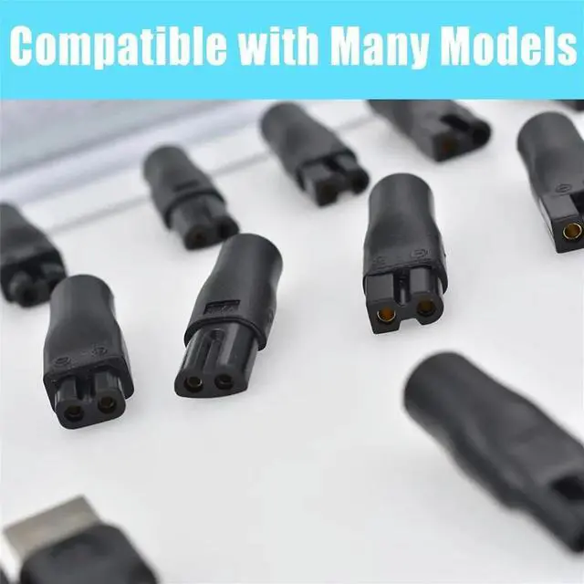 Main image of WRIARICH 7 PCS Power Cord 5V Replacement Charger USB Adapter for Electric Hair Clippers, Beard Trimmers, Shavers, Beauty Instrum