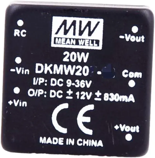 Alt view image 2 of 5 - WRIARICH Mean Well DKMW 20W 830mA Power Supply Converter DKMW20F-12 DC-DC Voltage Stabilized Dual Output Switching Power Supply Driver Transformer