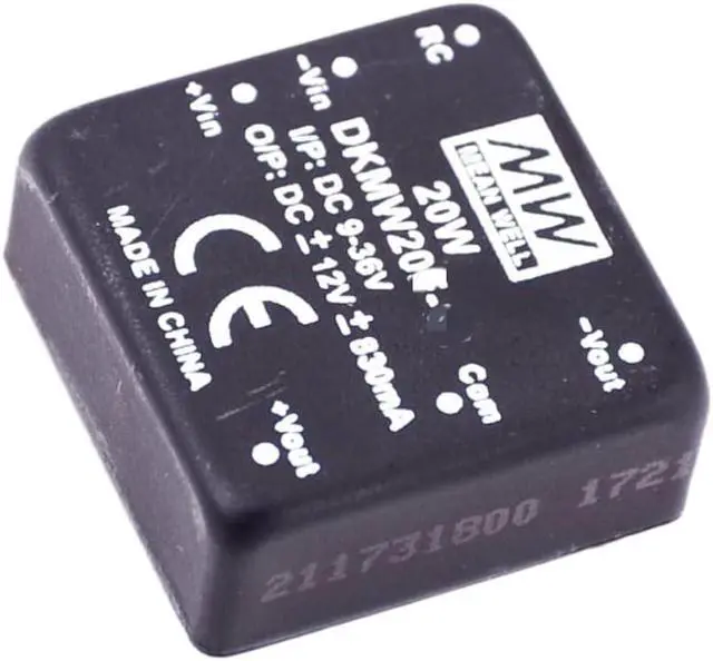 Alt view image 3 of 5 - WRIARICH Mean Well DKMW 20W 830mA Power Supply Converter DKMW20F-12 DC-DC Voltage Stabilized Dual Output Switching Power Supply Driver Transformer