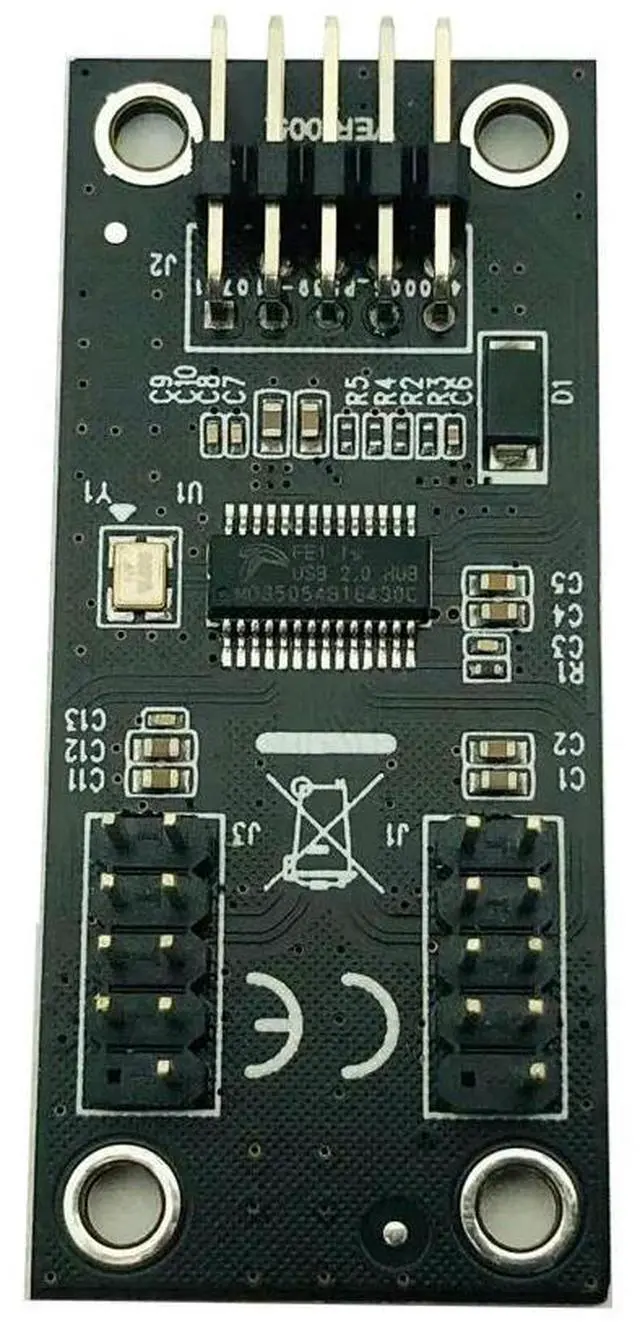 Main image of WRIARICH USB 9pin to dual USB 9 Pin Header Extension Splitter Cable HUB Connector Motherboard Header Extension Splitter Cable Motherboard