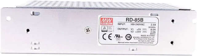 Alt view image 2 of 5 - WRIARICH Original Mean Well 88W 5V 24V Dual Output Switching Power Supply 5V/8A 24V/2A SMPS Enclosed Type Power Supply Unit Transformer Input 88-264Vac