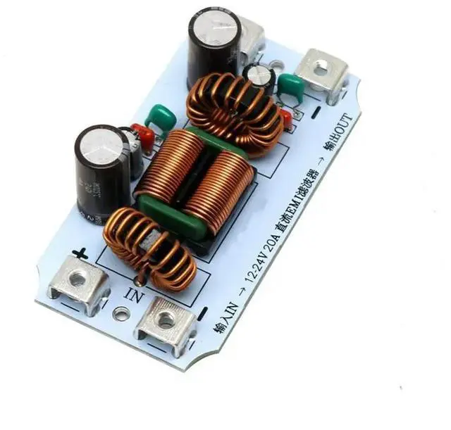 Main image of WRIARICH Car Audio Power Filter 20A DC LC EMI Filter EMC Purifying Power Supply Amplifier High-Frequency Noise Filter For Music