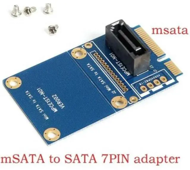 Main image of WRIARICH Mini SATA mSATA to 7Pin SATA III Interface Extension Riser Card Adapter Board 6Gbps Module