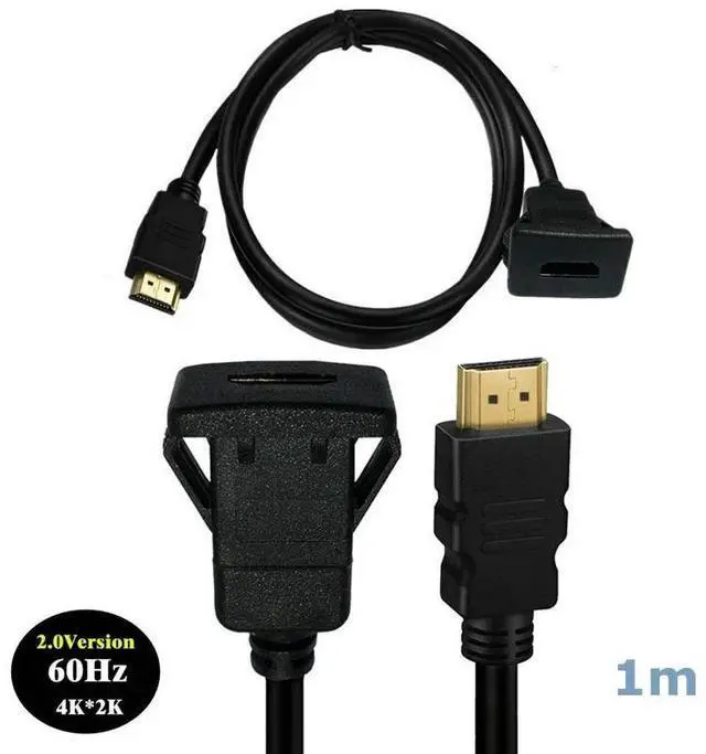 Main image of WRIARICH 4K 60Hz HDMI-compatible with male to female Automotive Ship Panel Embedded Installation Connection Waterproof Cable