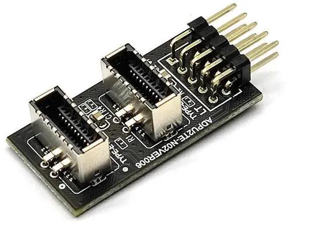 Main image of WRIARICH Motherboard USB2.0 9Pin to TYPE-E Riser Connector Converter USB3.2 TYPE-E Interface Header Adapter USB 2.0 Extender Card Adapter