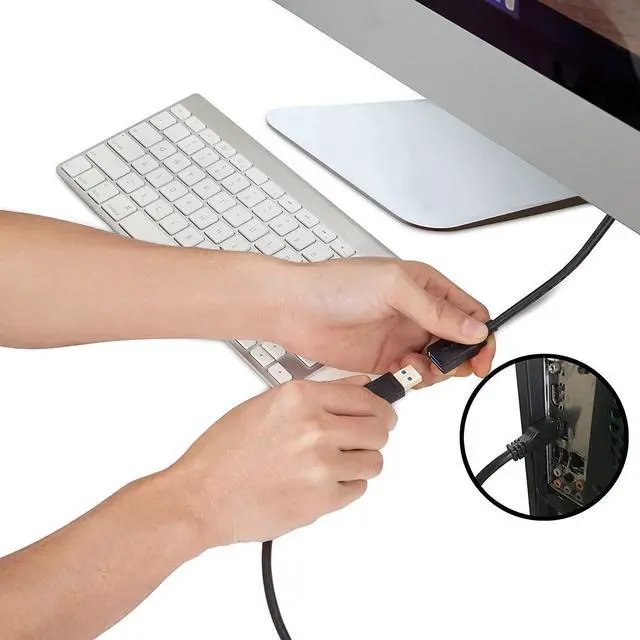 Alt view image 6 of 6 - USB 3.0 Extension Cable 20 ft,Ruaeoda 22 AWG Long USB Extension Cable SuperSpeed USB 3.0 Type A Male to Female USB Cable Compatible with Printer,Xbox, USB Flash Drive, Card Reader, Hard Drive,Camera