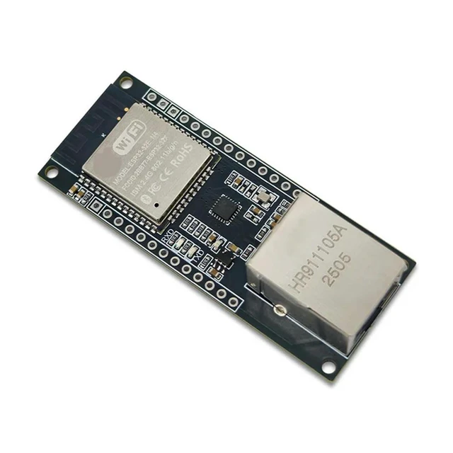 Alt view image 3 of 3 - WRIARICH ESP32-ETH Embedded Serial Port Networking Module ESP32-ETH Bluetooth-Compatible Ethernet Combo Gateway MCU Mo