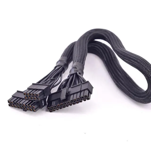 Alt view image 4 of 6 - WRIARICH 24Pin ATX Power Supply Cable 18+10Pin to 20+4 Pin Sleeved for Seasonic M12II EVO 850 750 620 520 W PSU Modular